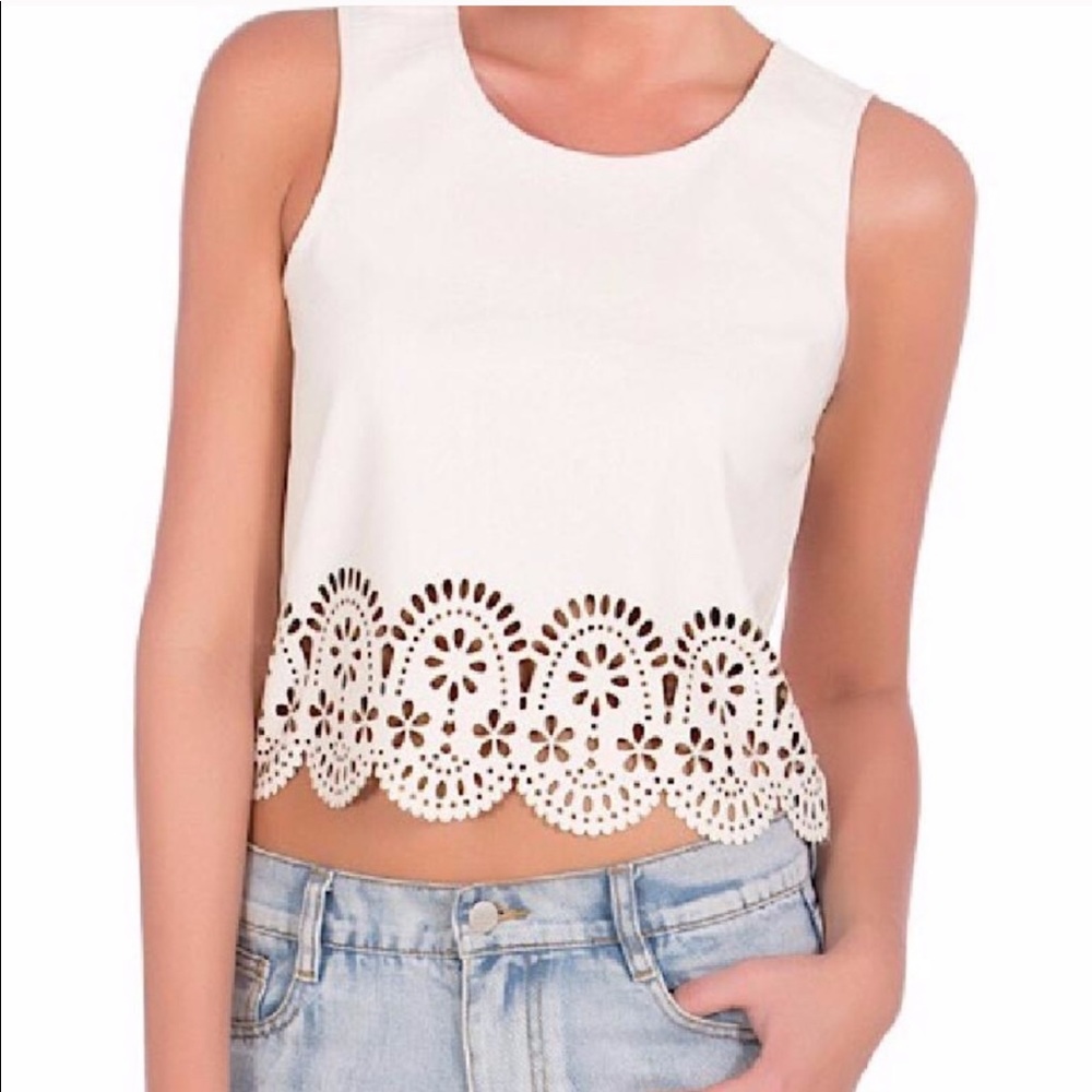 MINKPINK VEGAN CROP TOP